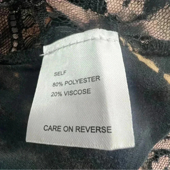 kamana Open Front Cardigan Contrasting Pattern Mesh and Velvet Detail Sz M - Picture 11 of 14